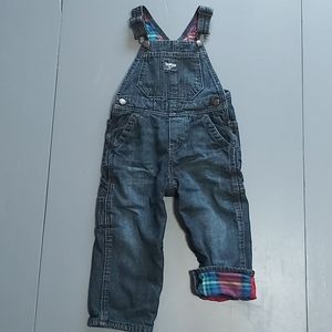Oshkosh Flannel Lined Overalls
